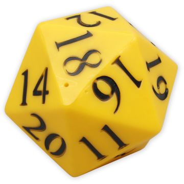 Jumbo PVC Dice - 20 Sided Number
