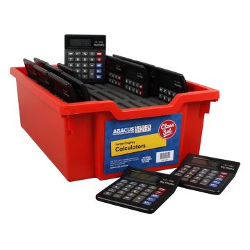 Large Display Calculator Class Set